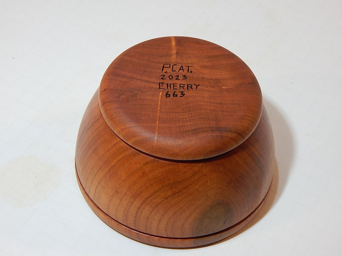 Cherry Bowl, Handmade Lathe Turned, Artisan Crafted