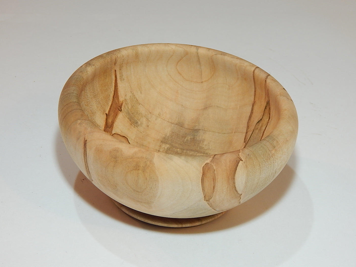 Maple Bowl, Handmade Lathe Turned Box, Artisan Crafted