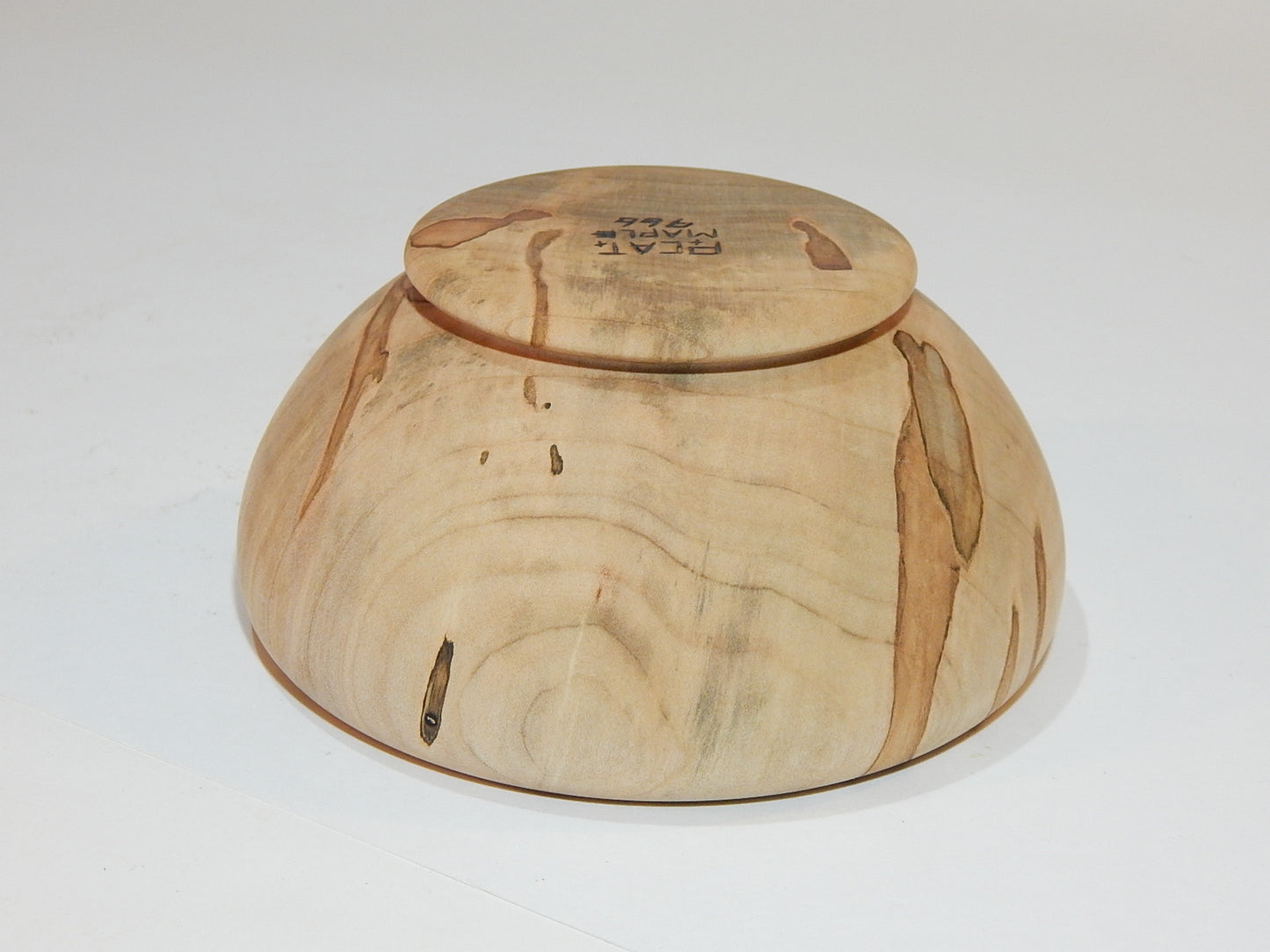 Maple Bowl, Handmade Lathe Turned Box, Artisan Crafted