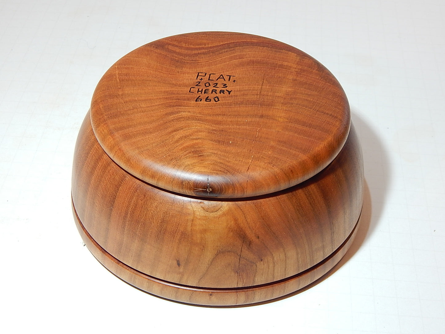 Cherry Bowl, Handmade Lathe Turned, Artisan Crafted