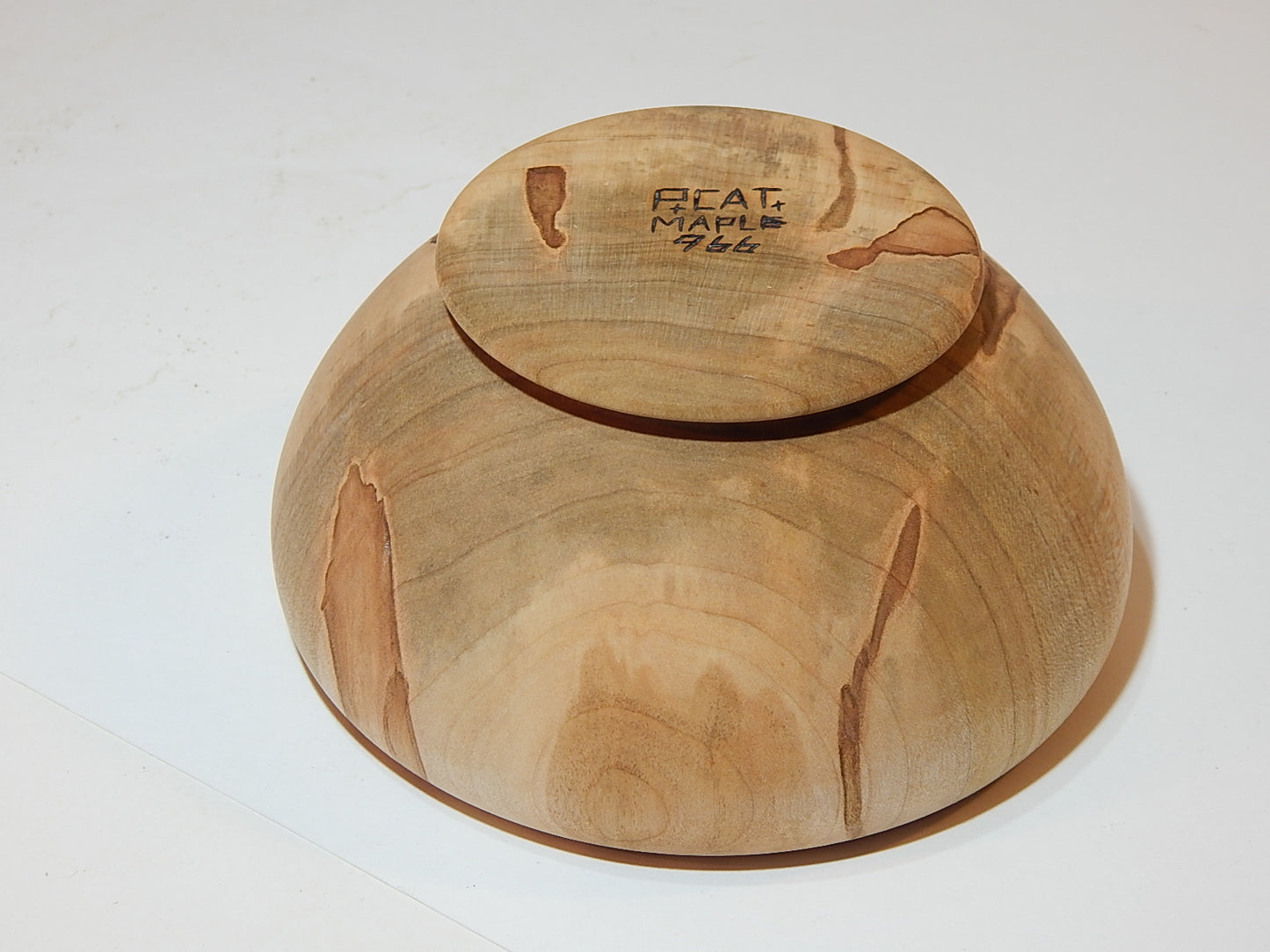 Maple Bowl, Handmade Lathe Turned Box, Artisan Crafted