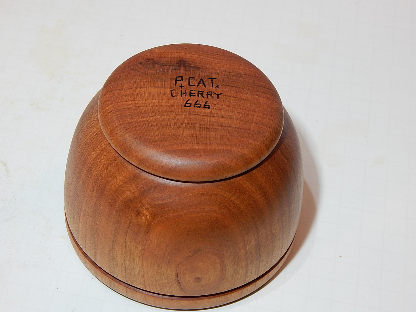 Cherry Bowl, Handmade Lathe Turned, Artisan Crafted