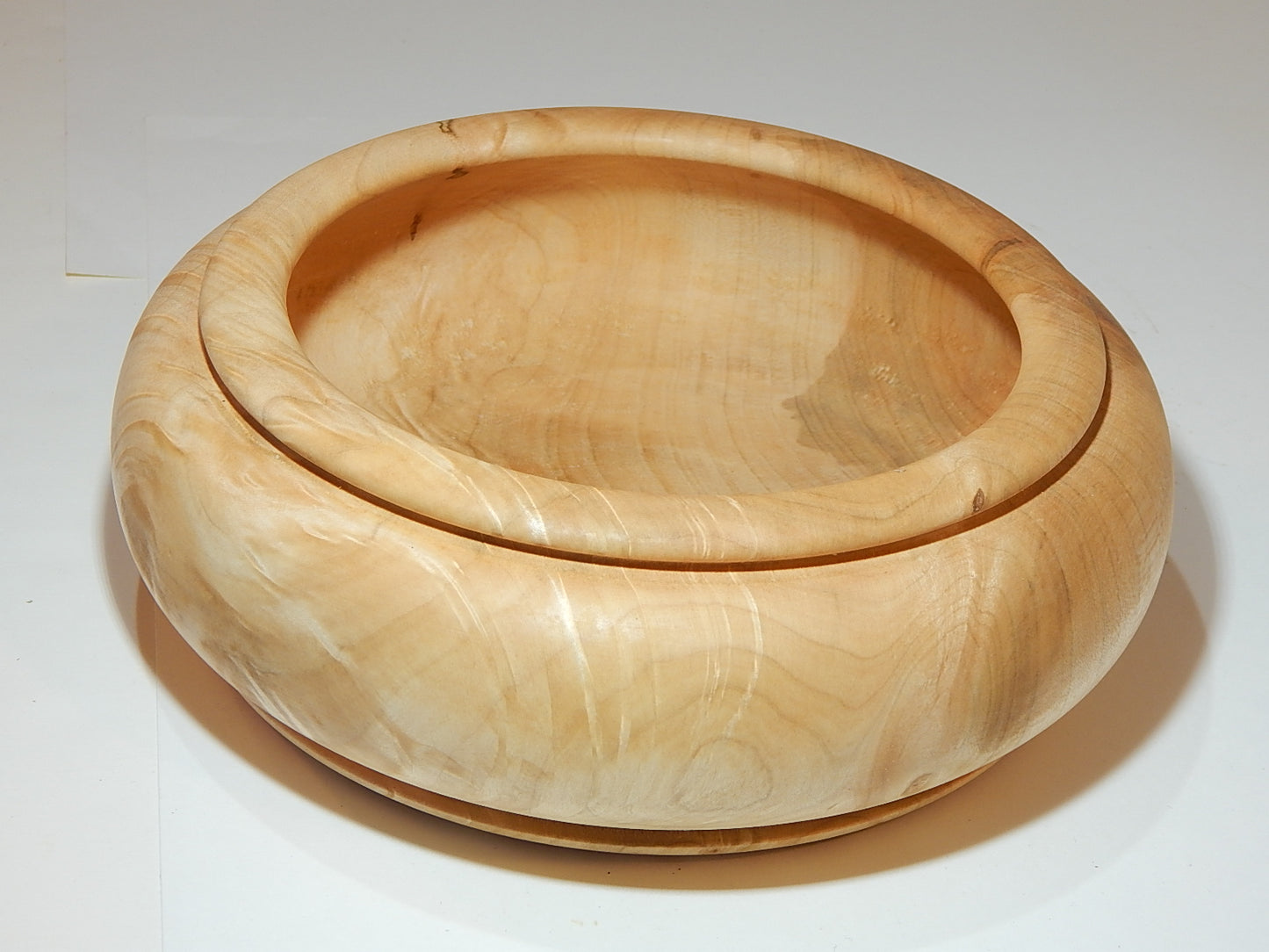 Maple Bowl, Handmade Lathe Turned Box, Artisan Crafted