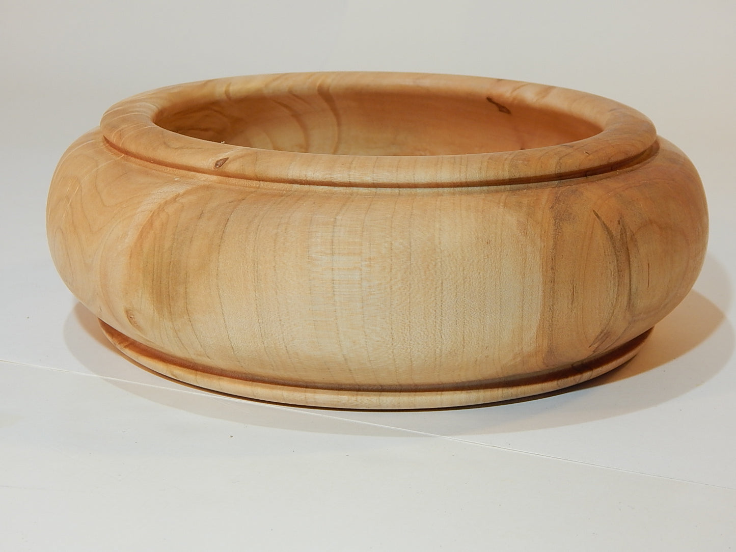 Maple Bowl, Handmade Lathe Turned Box, Artisan Crafted