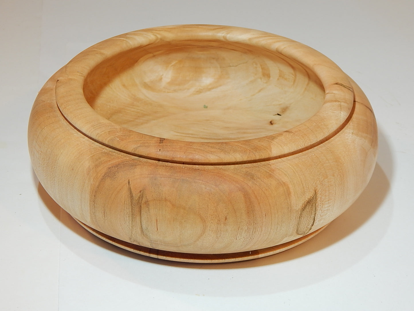 Maple Bowl, Handmade Lathe Turned Box, Artisan Crafted