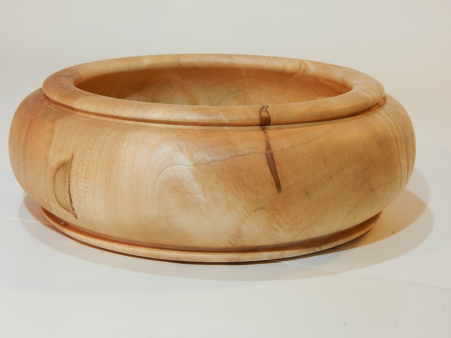Maple Bowl, Handmade Lathe Turned Box, Artisan Crafted