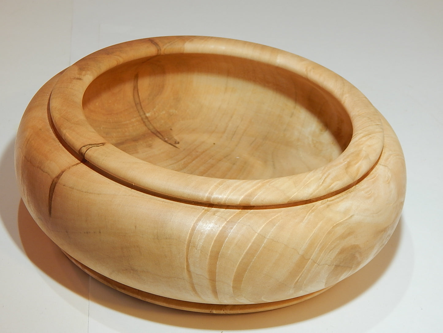Maple Bowl, Handmade Lathe Turned Box, Artisan Crafted
