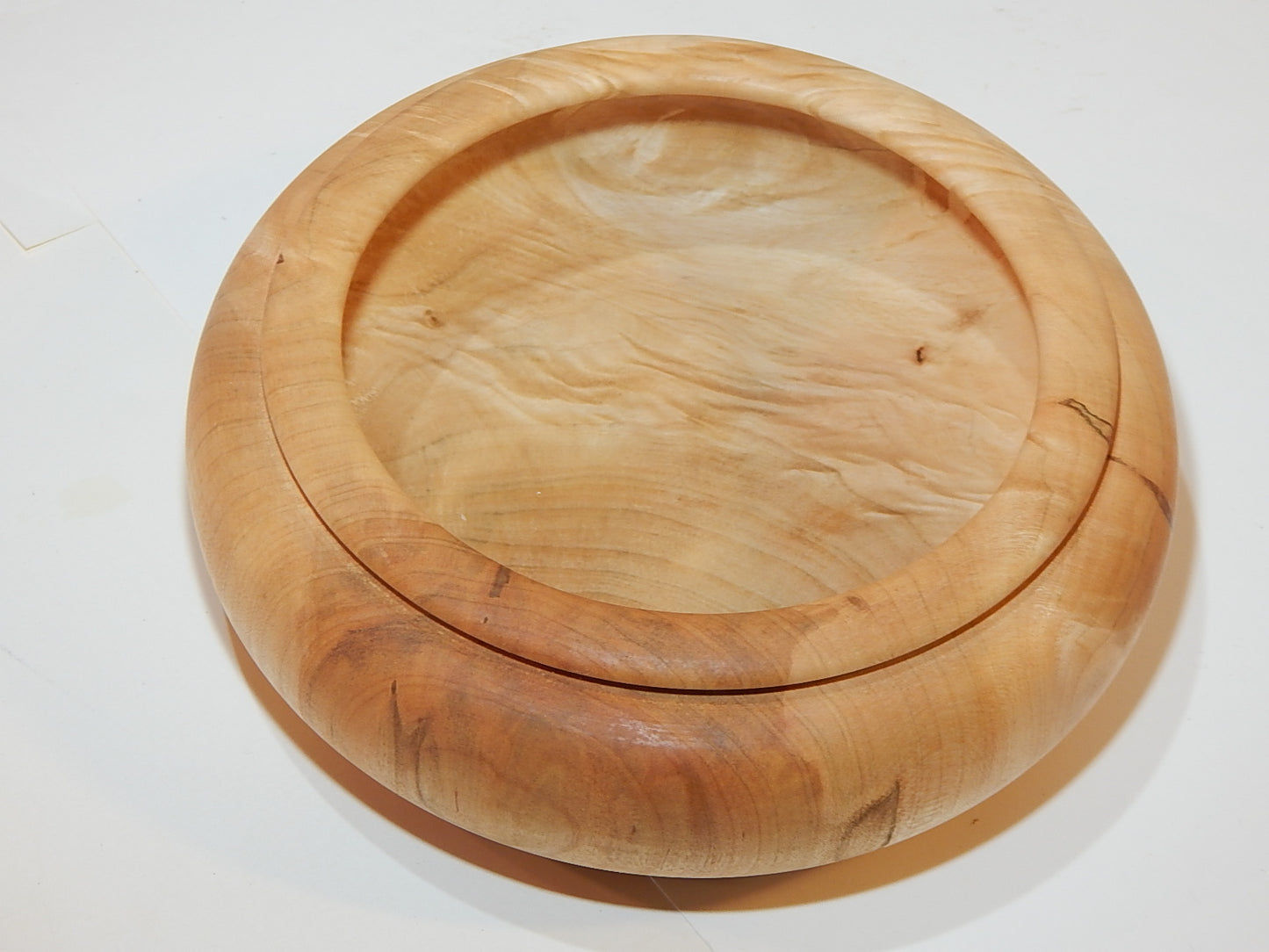 Maple Bowl, Handmade Lathe Turned Box, Artisan Crafted