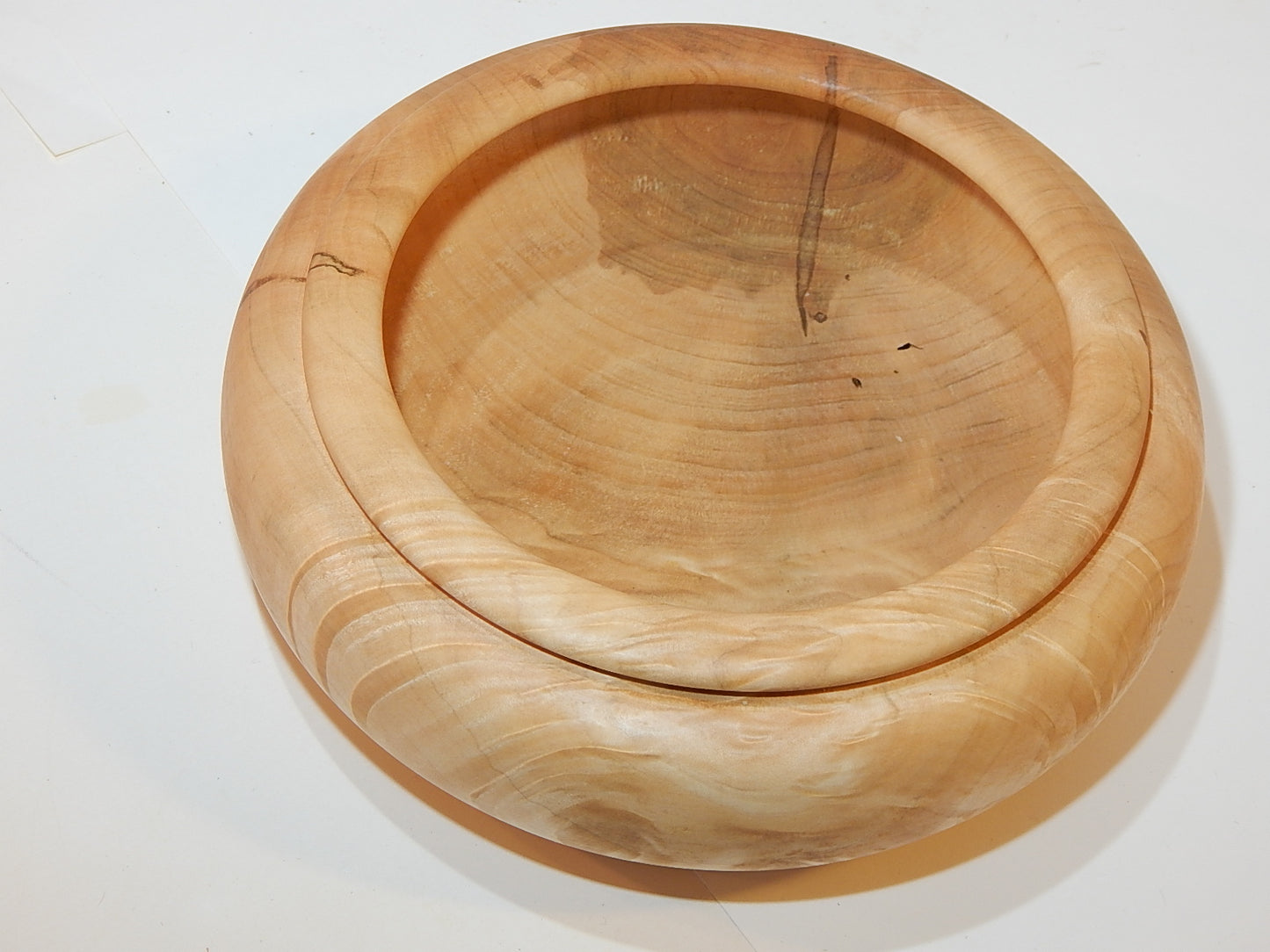 Maple Bowl, Handmade Lathe Turned Box, Artisan Crafted