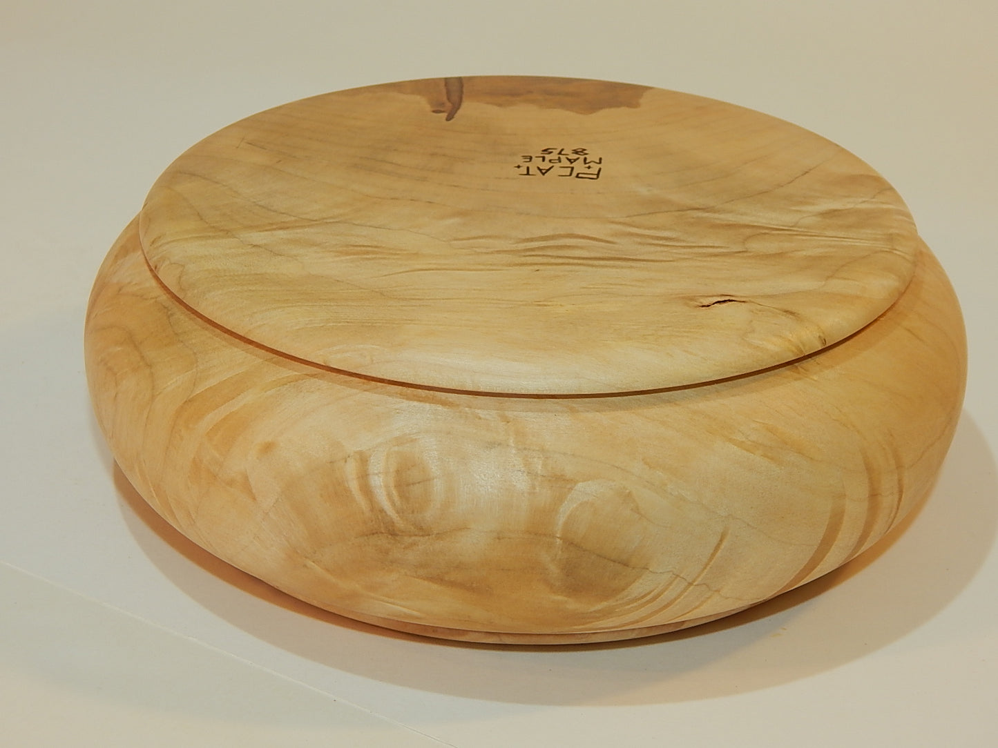 Maple Bowl, Handmade Lathe Turned Box, Artisan Crafted