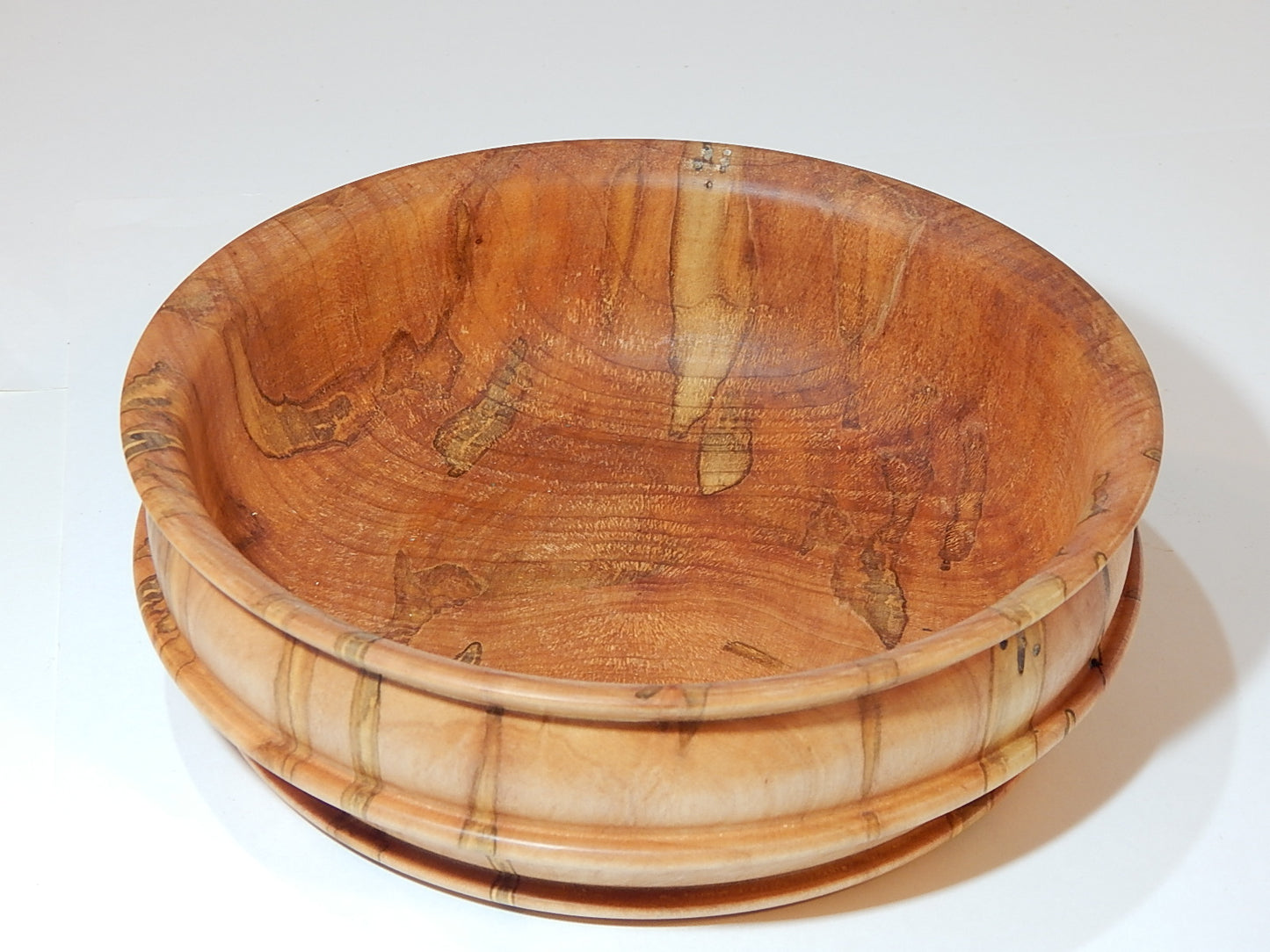 Maple Bowl, Handmade Lathe Turned Box, Artisan Crafted