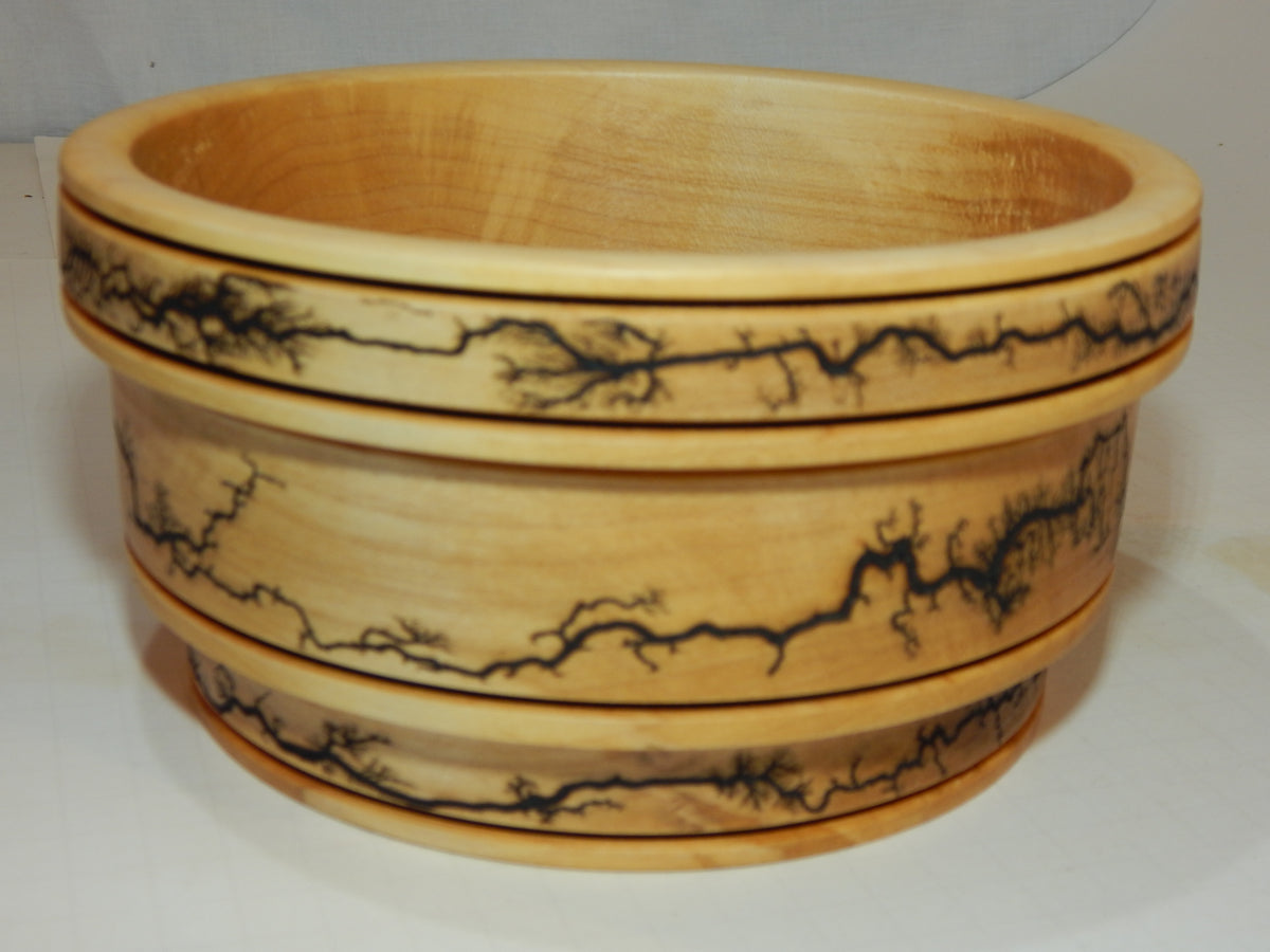 Maple Bowl, Handmade Lathe Turned Box, Artisan Crafted