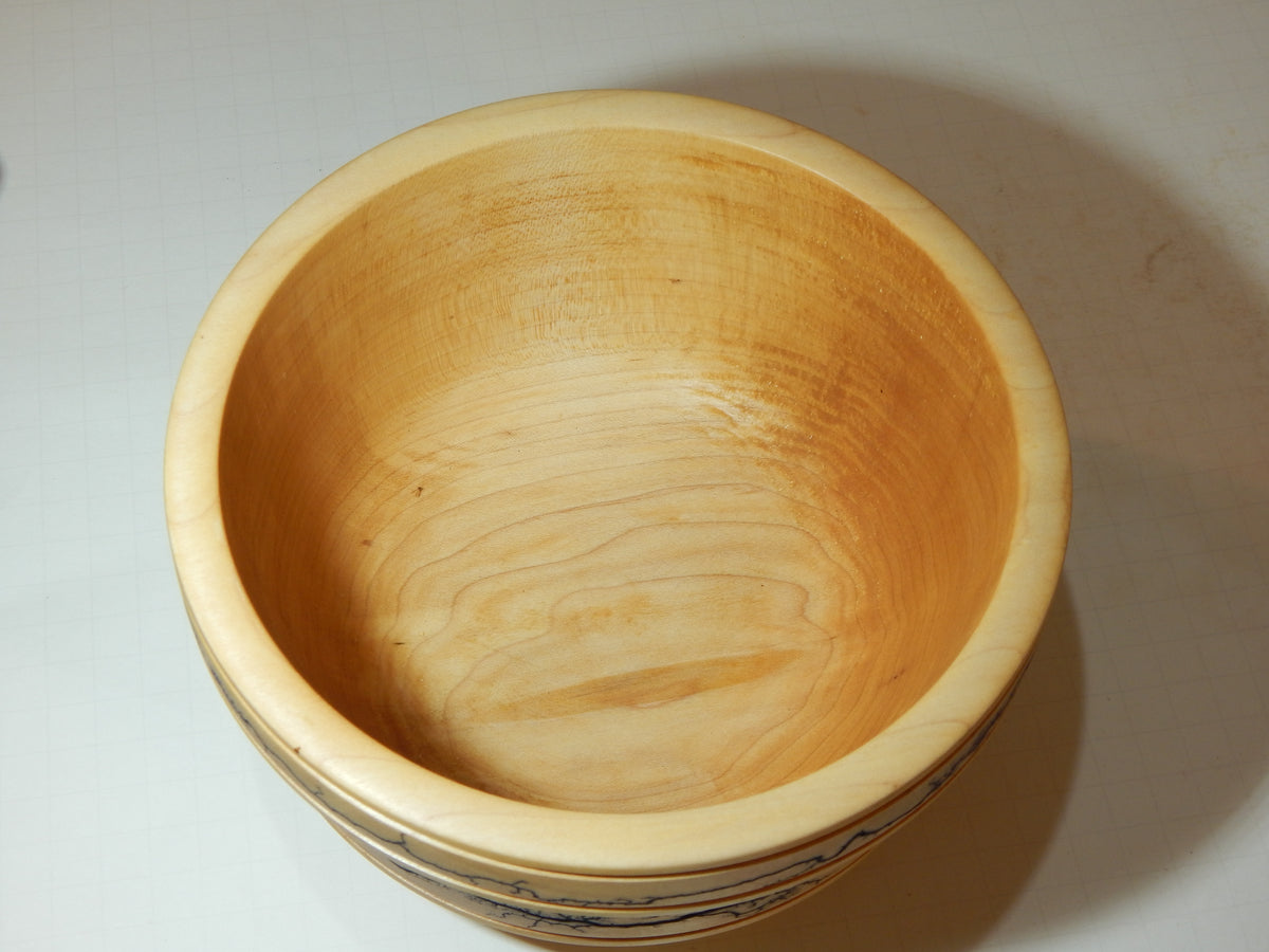 Maple Bowl, Handmade Lathe Turned Box, Artisan Crafted