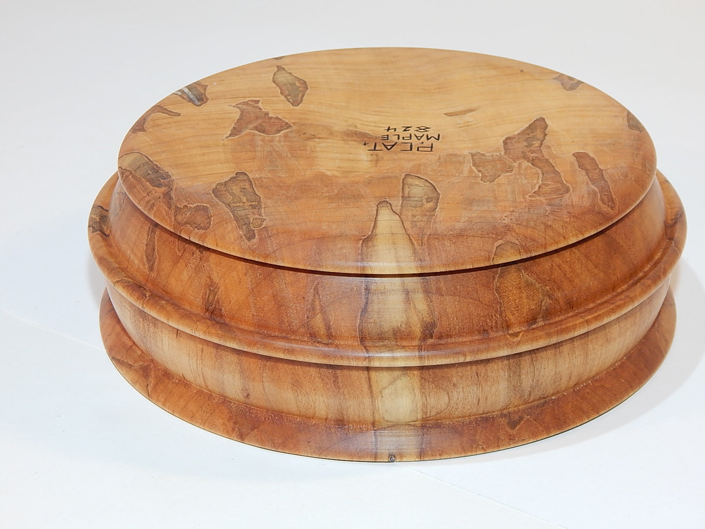 Maple Bowl, Handmade Lathe Turned Box, Artisan Crafted