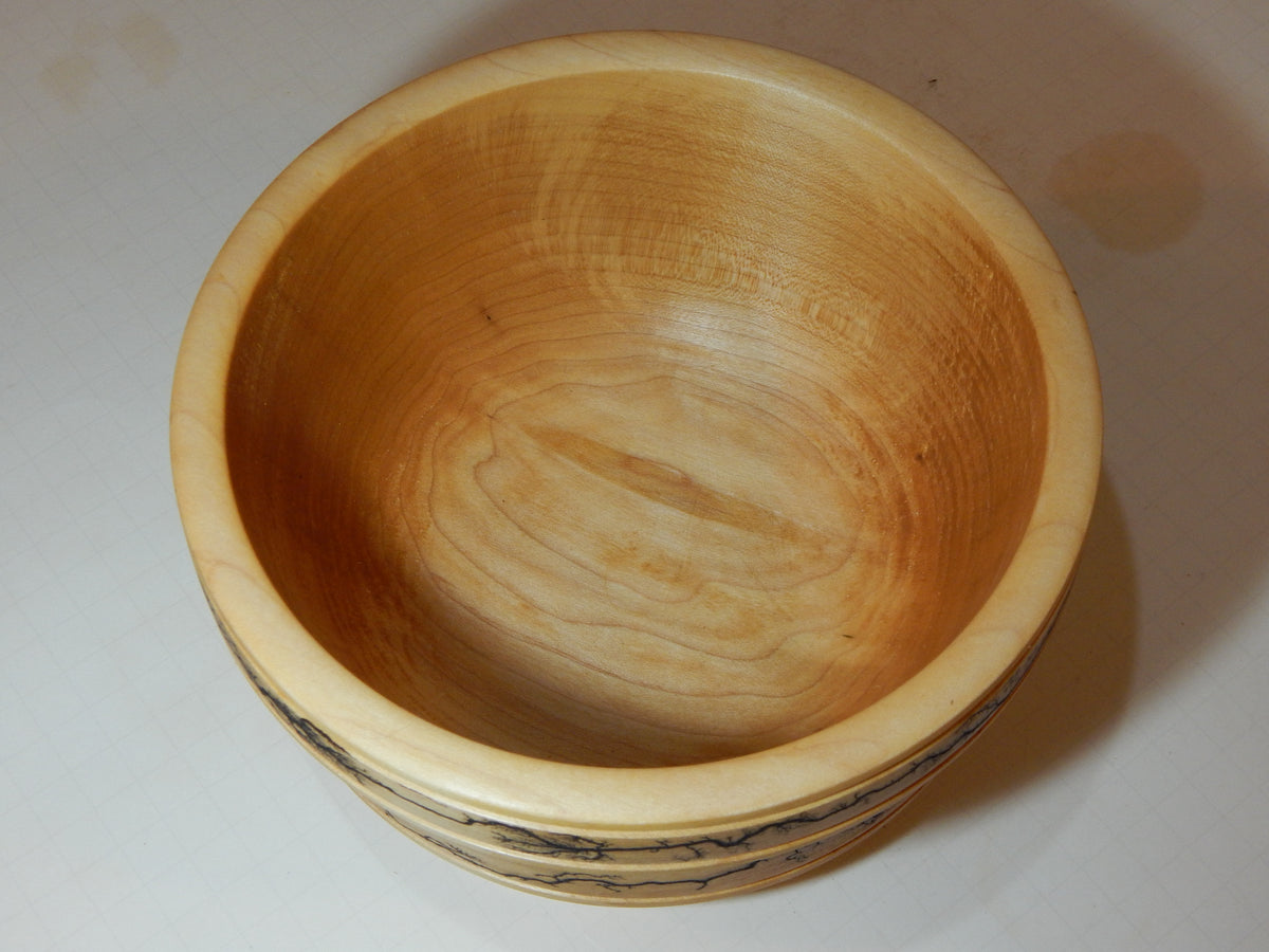 Maple Bowl, Handmade Lathe Turned Box, Artisan Crafted