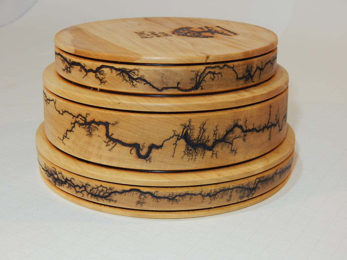 Maple Bowl, Handmade Lathe Turned Box, Artisan Crafted