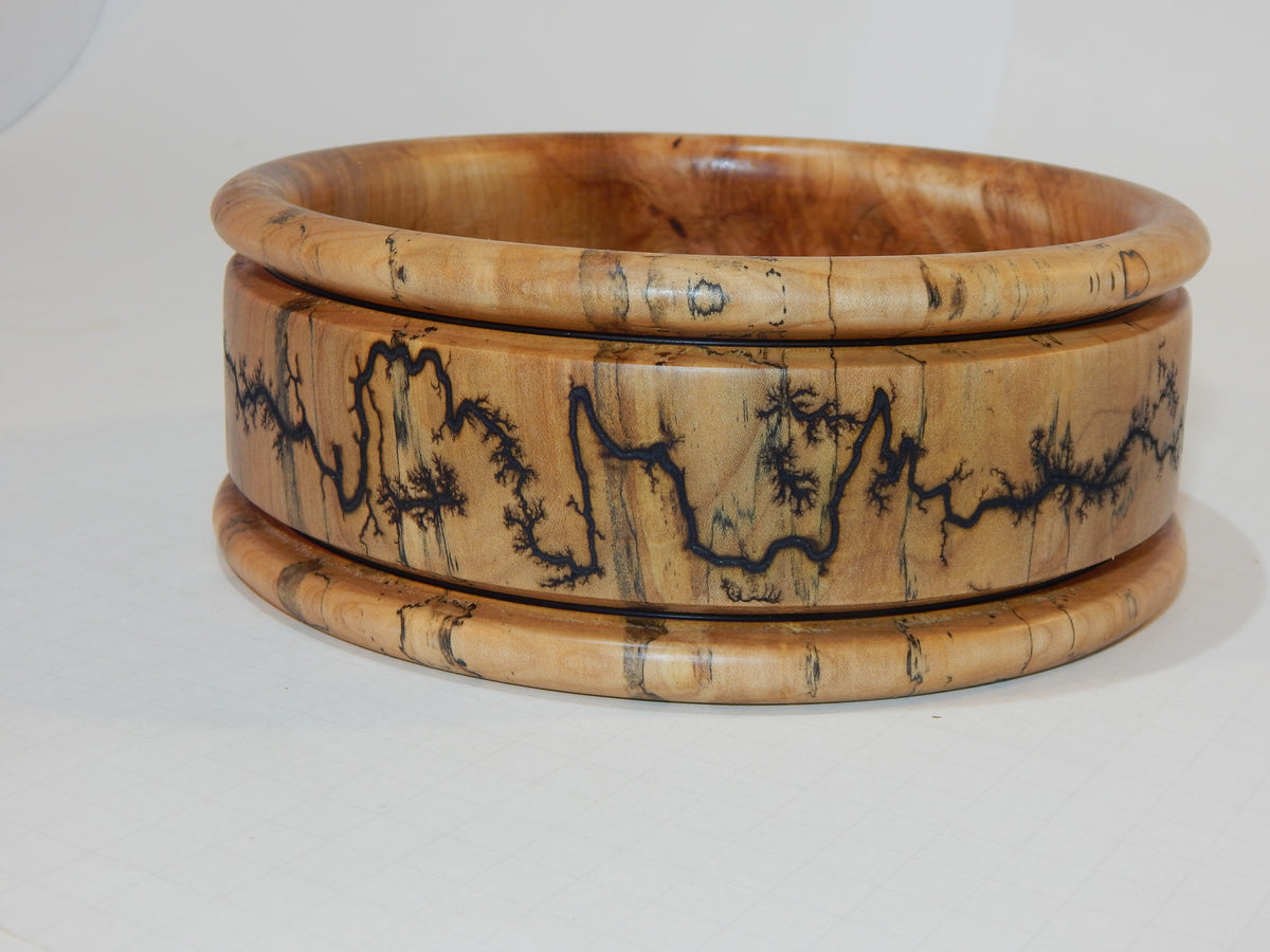 Maple Bowl, Handmade Lathe Turned Box, Artisan Crafted