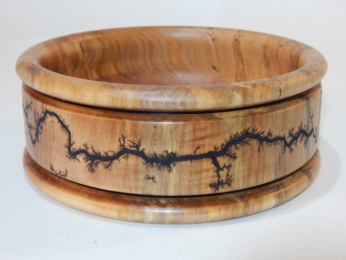 Maple Bowl, Handmade Lathe Turned Box, Artisan Crafted