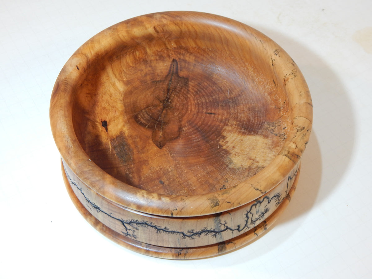 Maple Bowl, Handmade Lathe Turned Box, Artisan Crafted