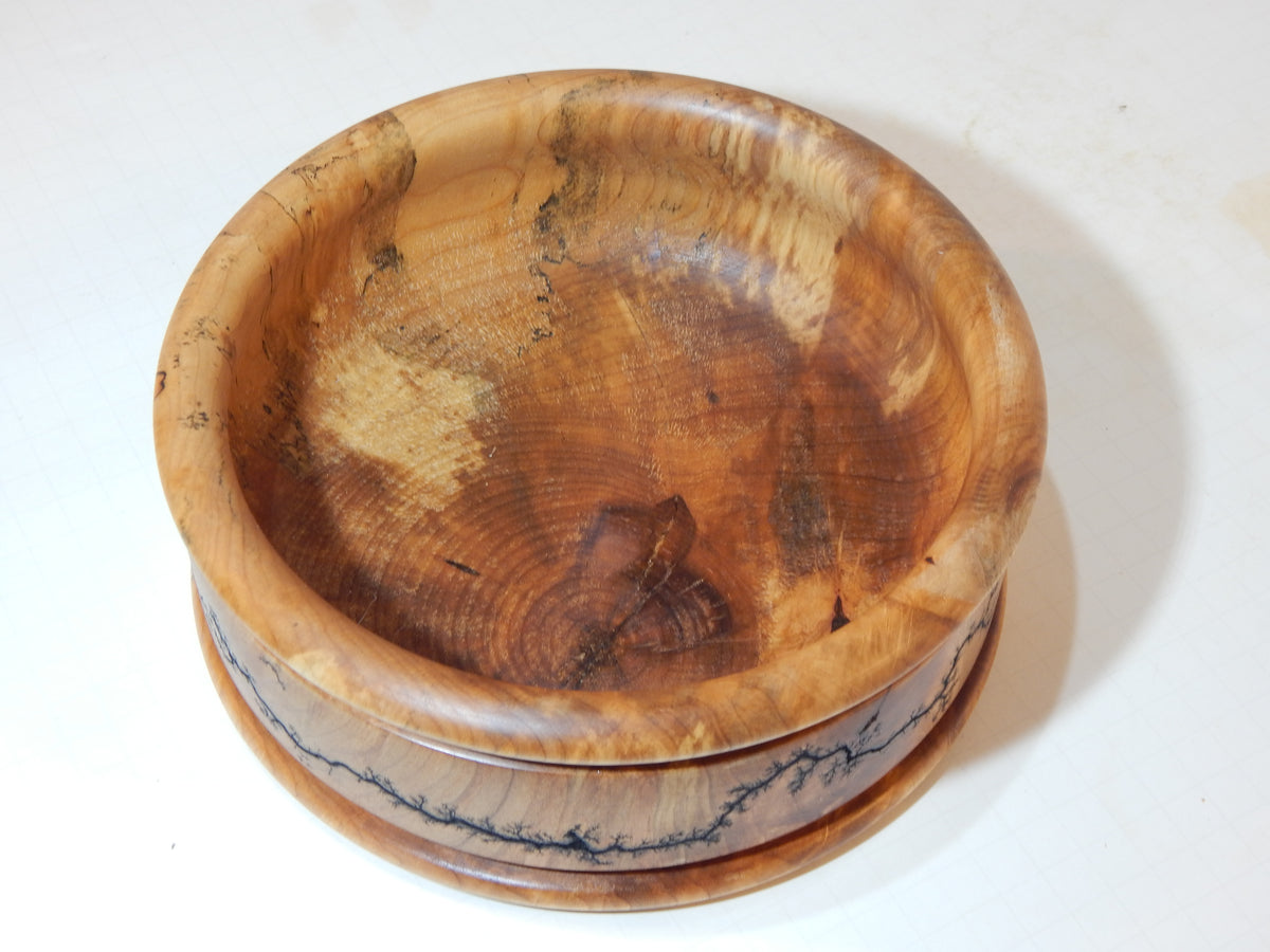 Maple Bowl, Handmade Lathe Turned Box, Artisan Crafted