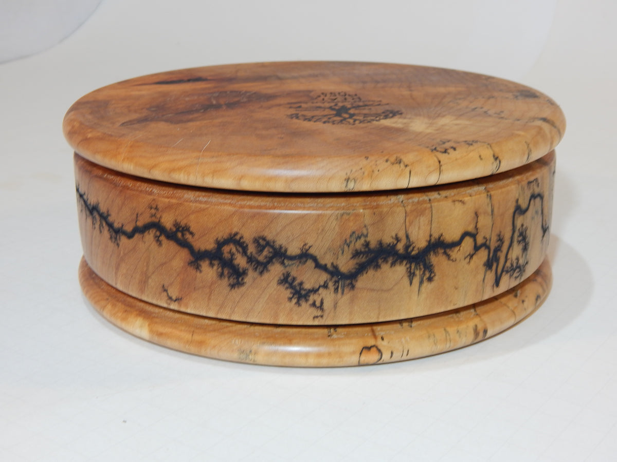 Maple Bowl, Handmade Lathe Turned Box, Artisan Crafted
