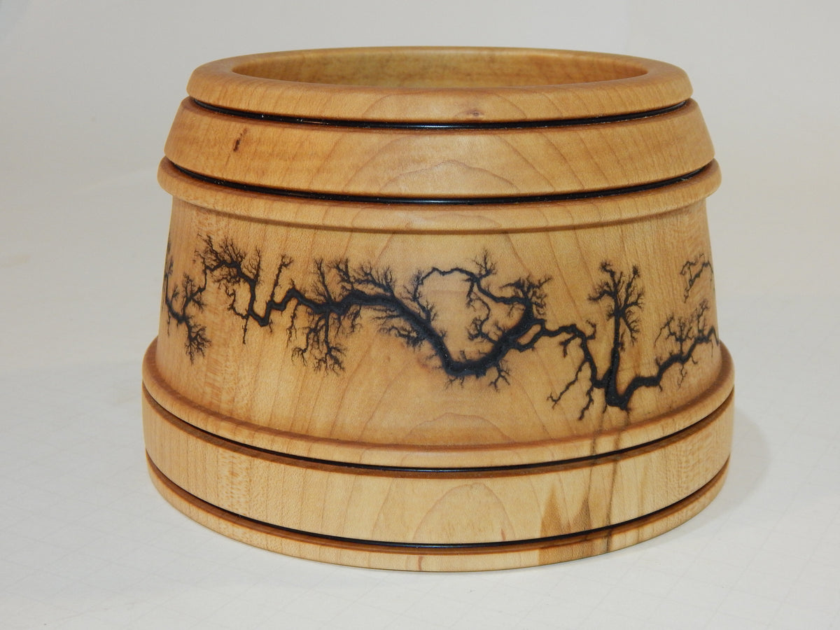 Maple Bowl, Handmade Lathe Turned Box, Artisan Crafted
