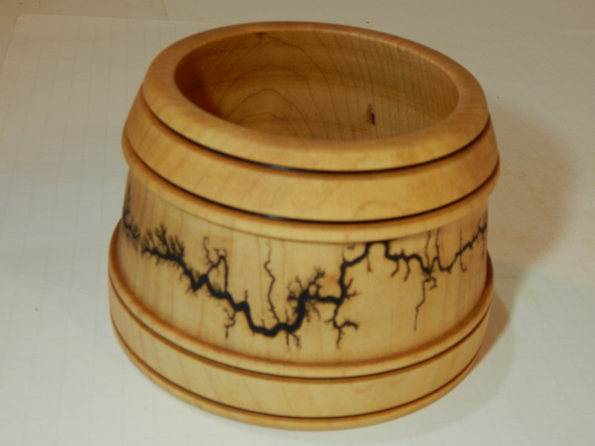 Maple Bowl, Handmade Lathe Turned Box, Artisan Crafted