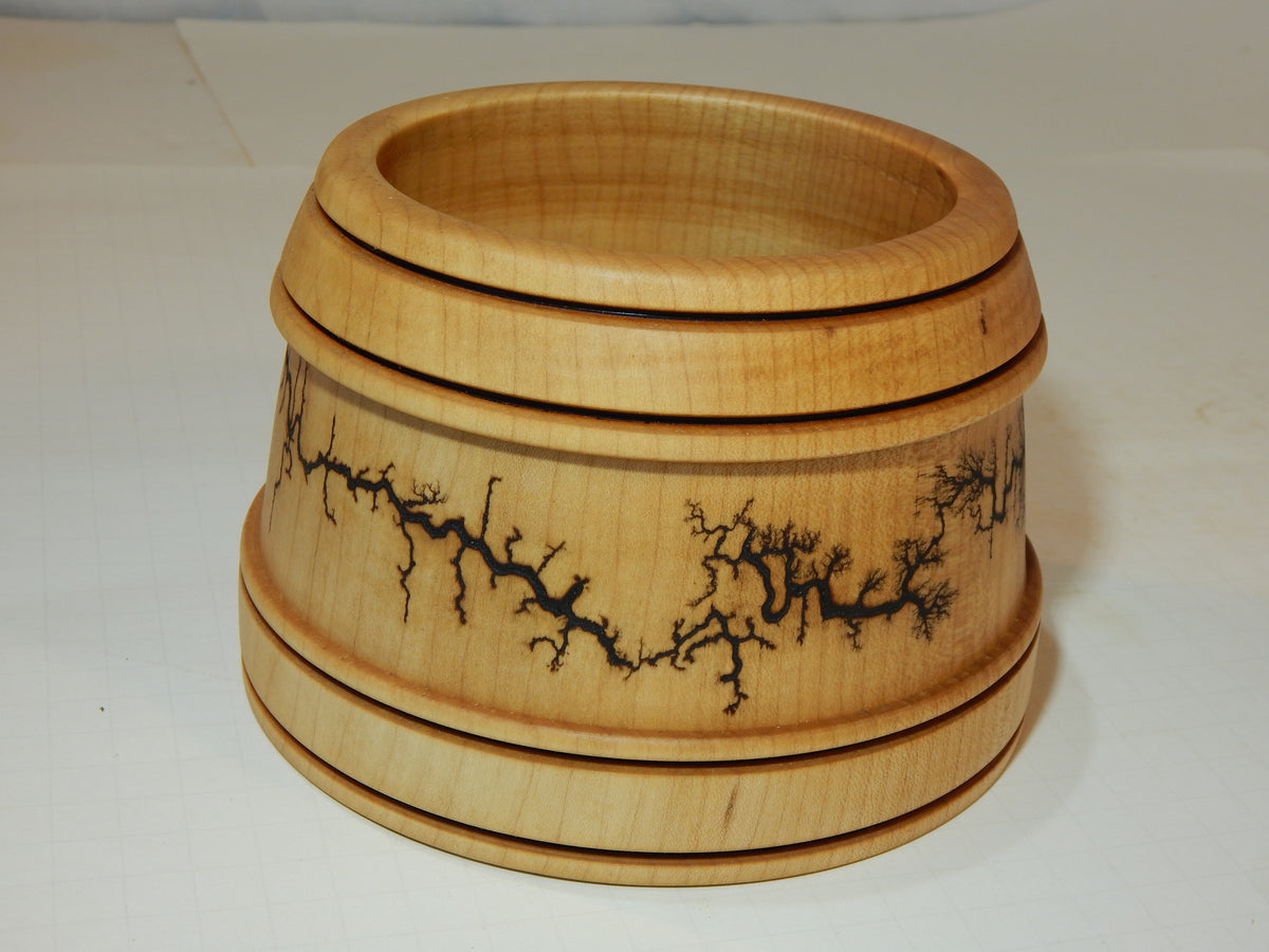 Maple Bowl, Handmade Lathe Turned Box, Artisan Crafted