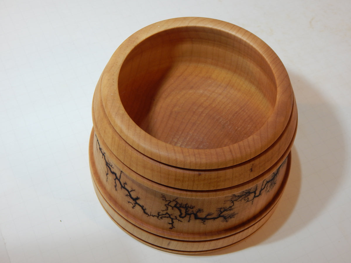 Maple Bowl, Handmade Lathe Turned Box, Artisan Crafted