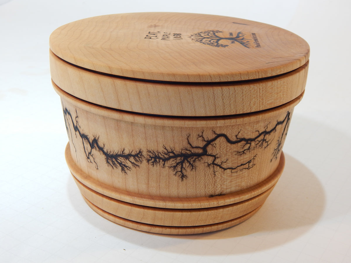 Maple Bowl, Handmade Lathe Turned Box, Artisan Crafted