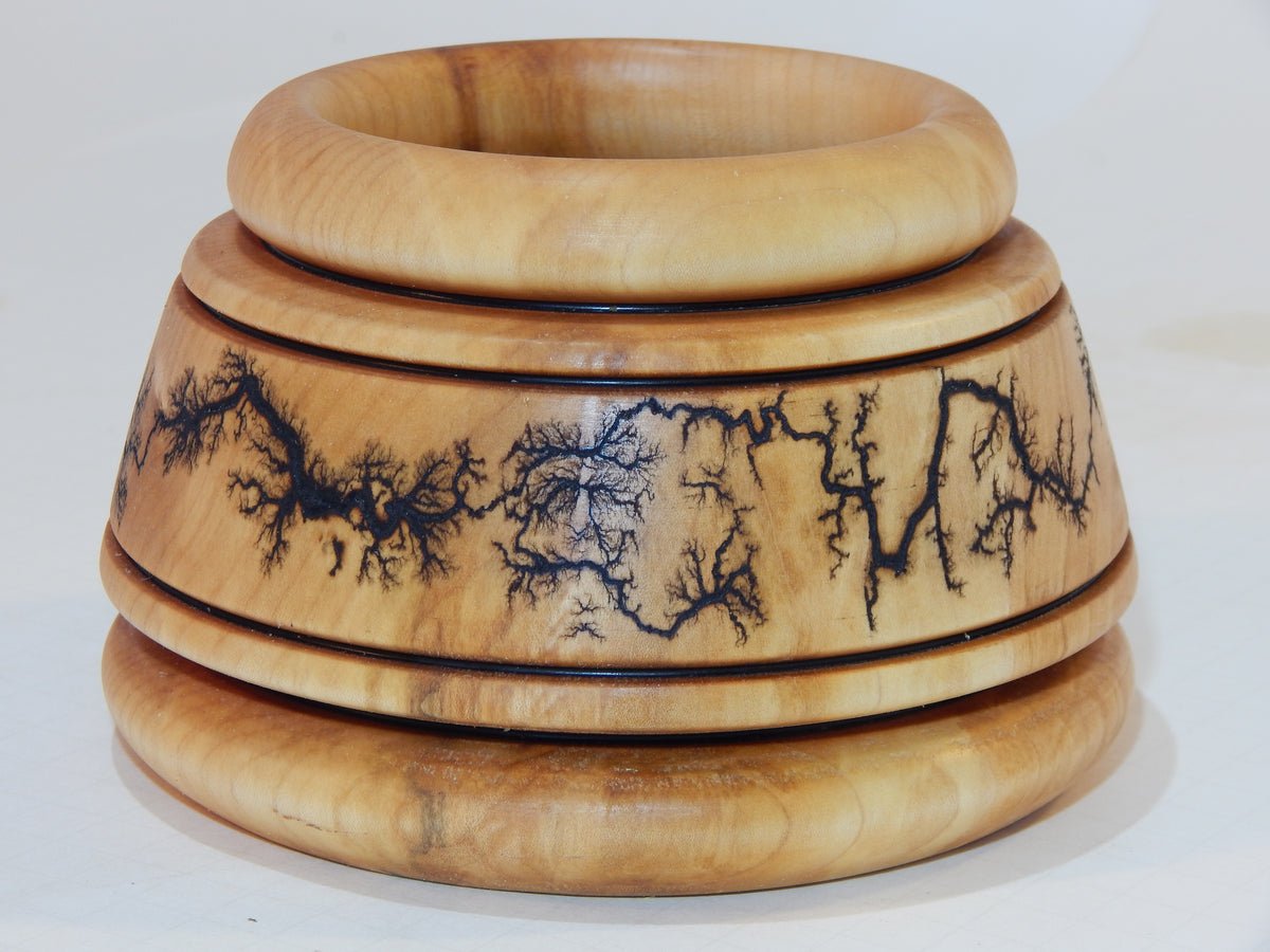 Maple Bowl, Handmade Lathe Turned Box, Artisan Crafted