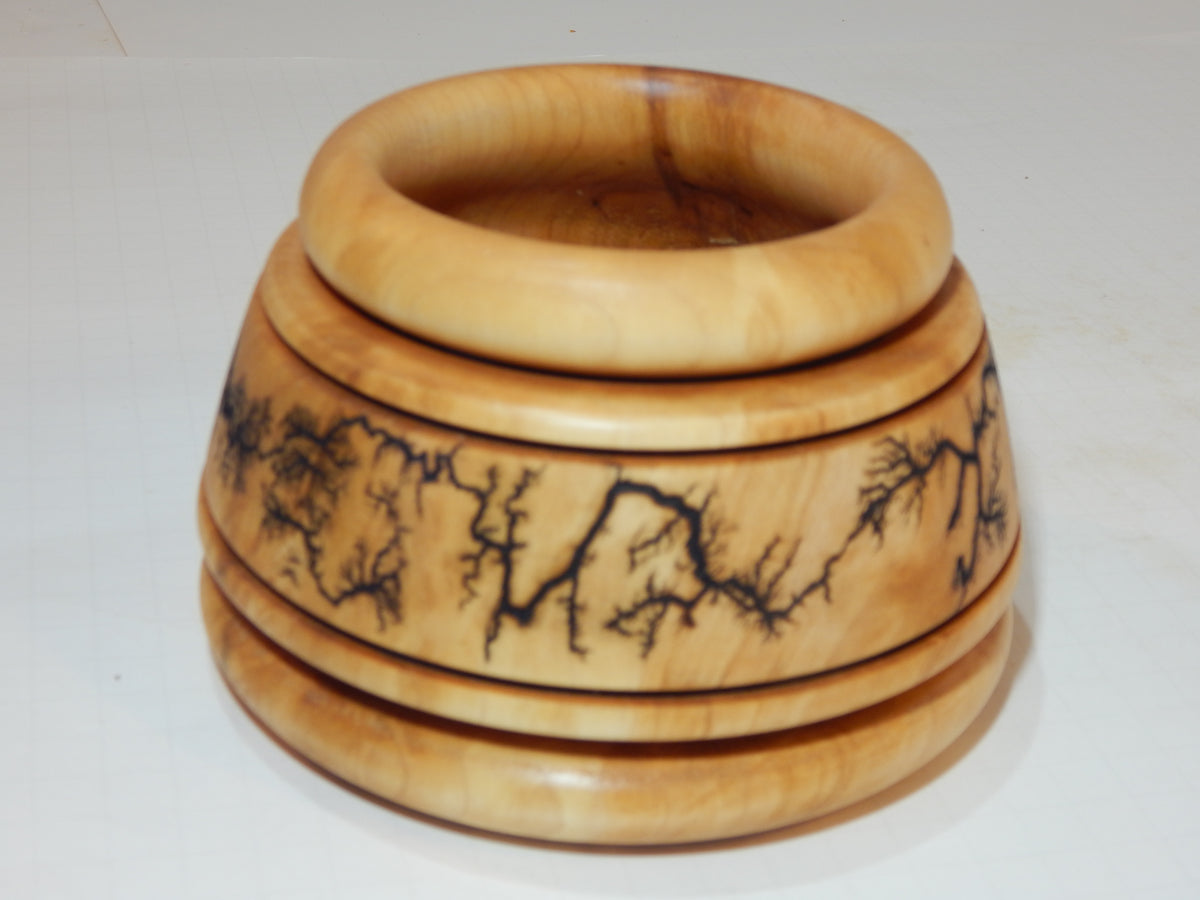 Maple Bowl, Handmade Lathe Turned Box, Artisan Crafted