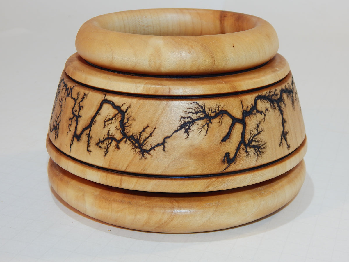Maple Bowl, Handmade Lathe Turned Box, Artisan Crafted