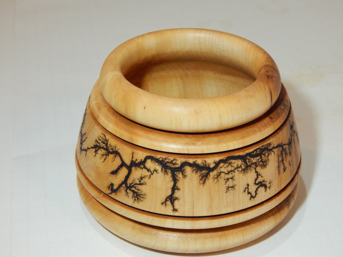 Maple Bowl, Handmade Lathe Turned Box, Artisan Crafted