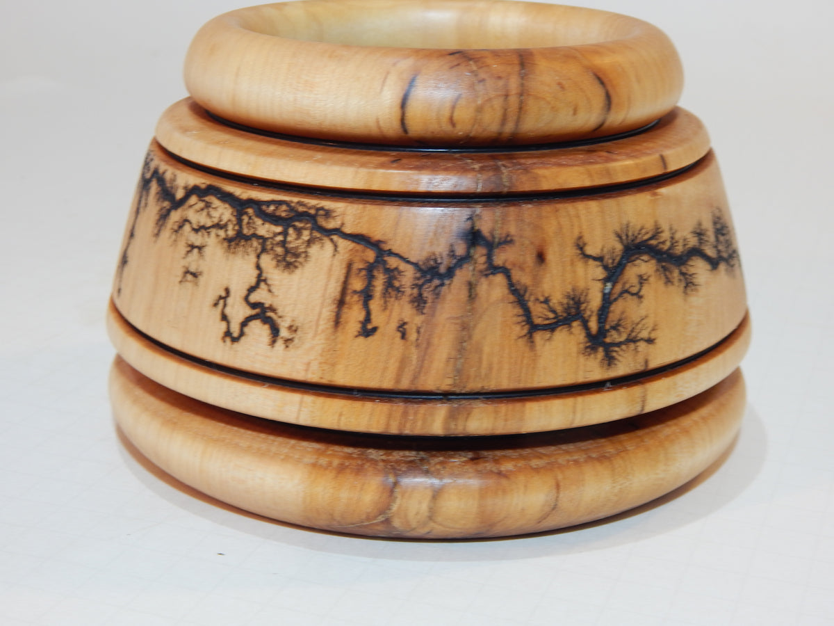 Maple Bowl, Handmade Lathe Turned Box, Artisan Crafted