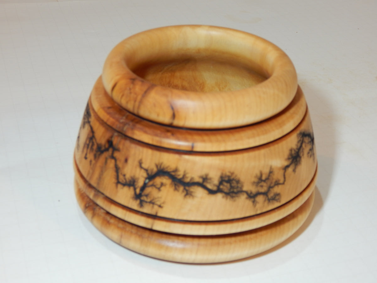 Maple Bowl, Handmade Lathe Turned Box, Artisan Crafted