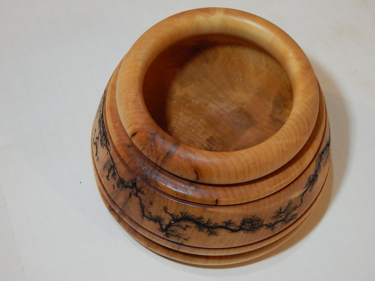 Maple Bowl, Handmade Lathe Turned Box, Artisan Crafted