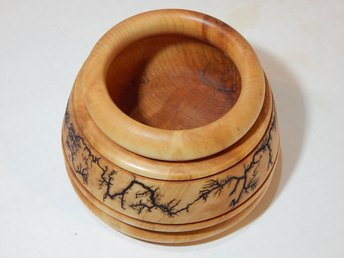 Maple Bowl, Handmade Lathe Turned Box, Artisan Crafted