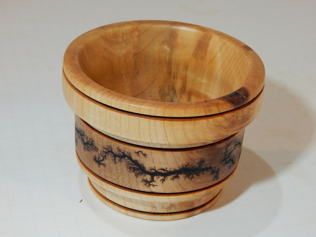 Maple Bowl, Handmade Lathe Turned Box, Artisan Crafted