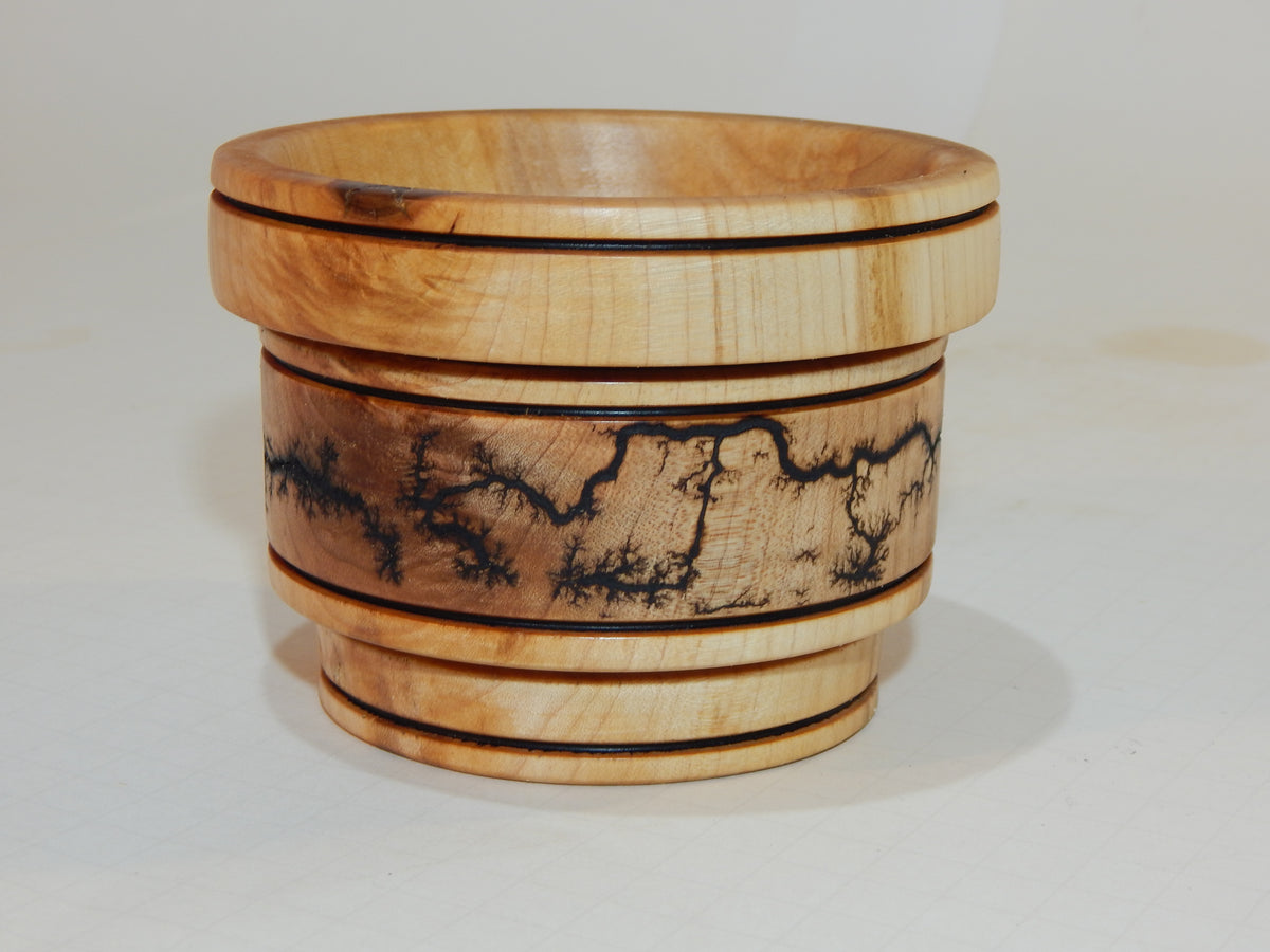 Maple Bowl, Handmade Lathe Turned Box, Artisan Crafted