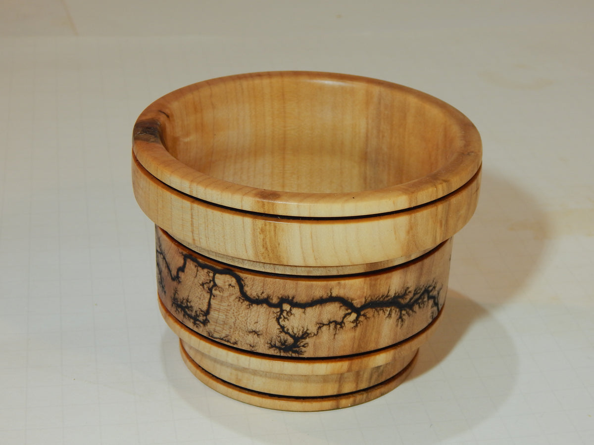 Maple Bowl, Handmade Lathe Turned Box, Artisan Crafted