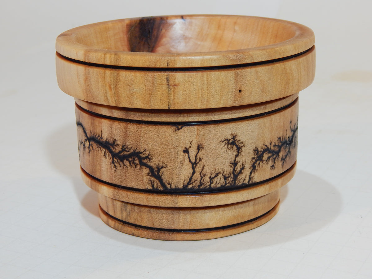 Maple Bowl, Handmade Lathe Turned Box, Artisan Crafted