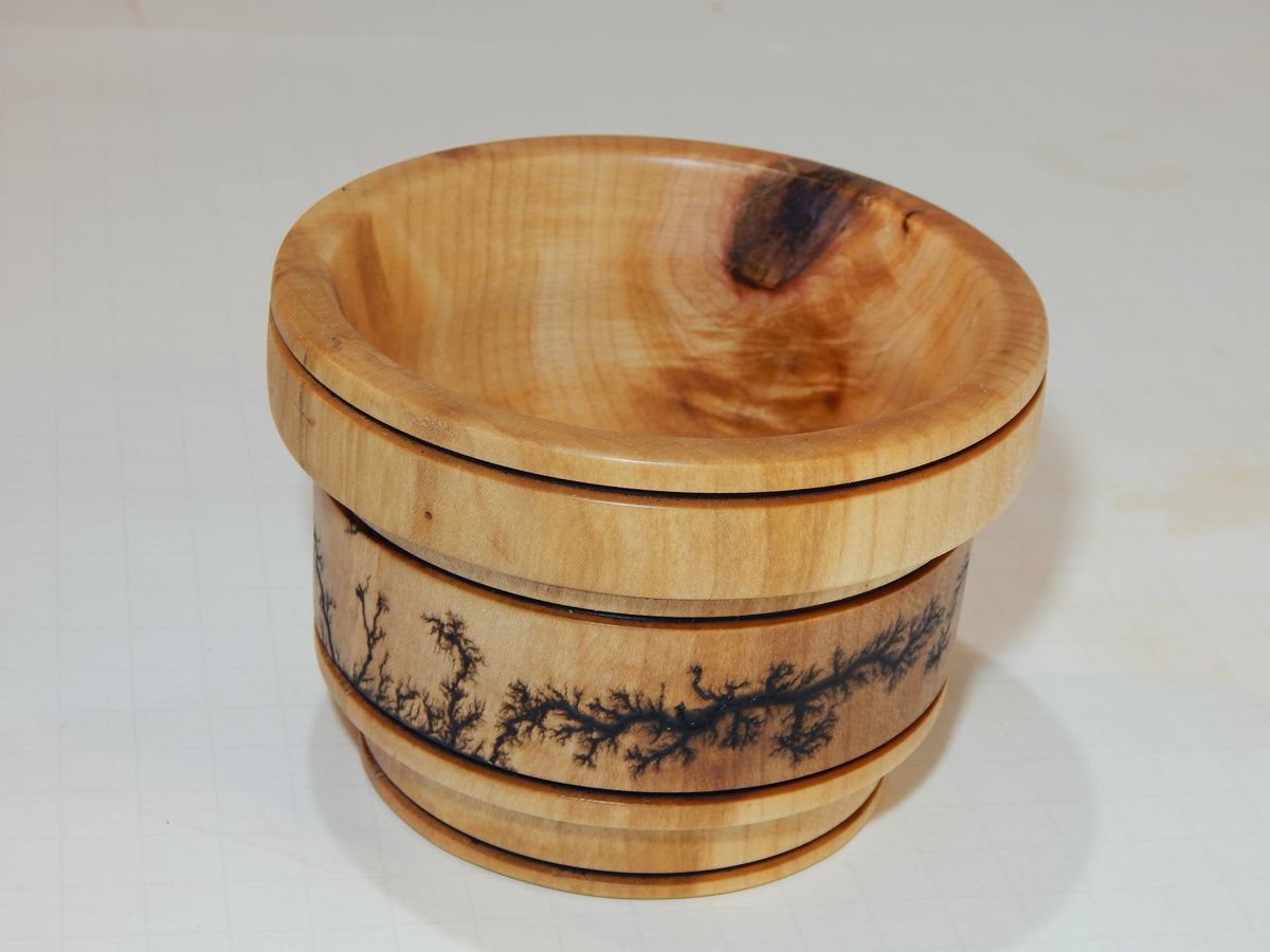 Maple Bowl, Handmade Lathe Turned Box, Artisan Crafted