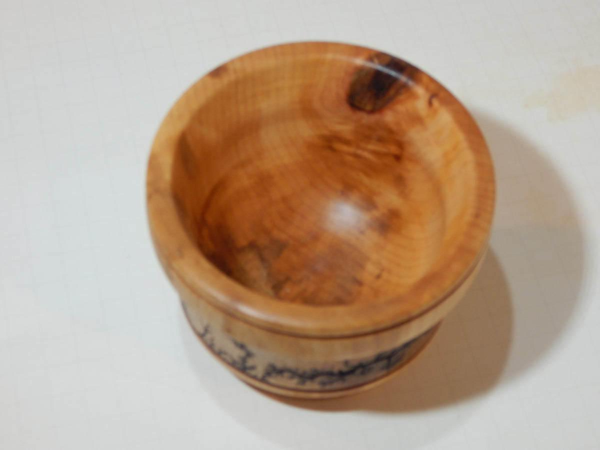 Maple Bowl, Handmade Lathe Turned Box, Artisan Crafted