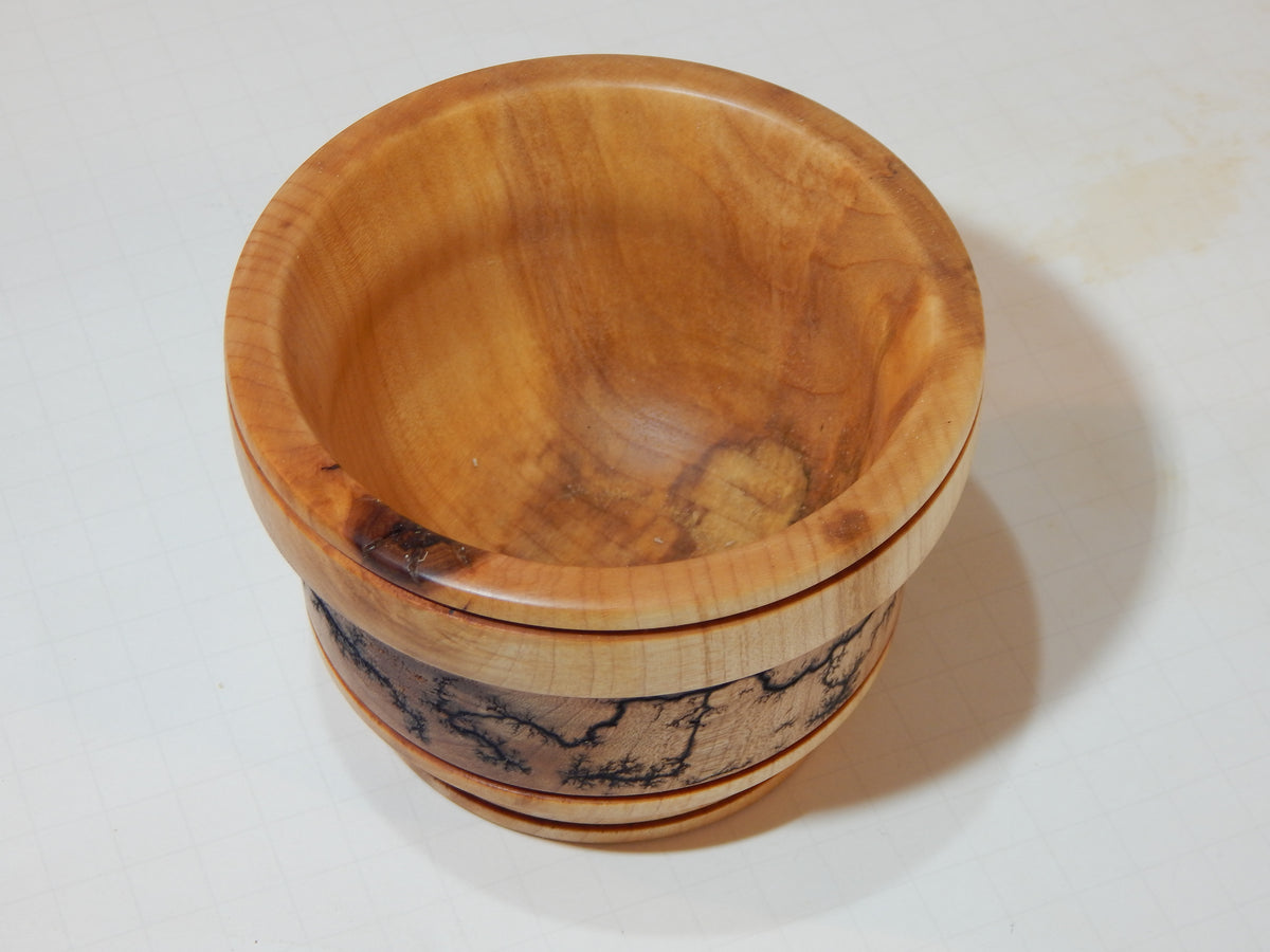 Maple Bowl, Handmade Lathe Turned Box, Artisan Crafted