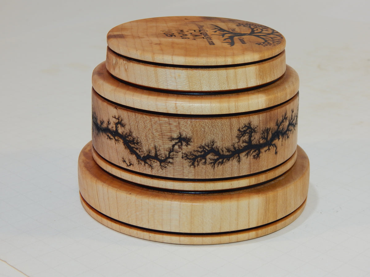 Maple Bowl, Handmade Lathe Turned Box, Artisan Crafted