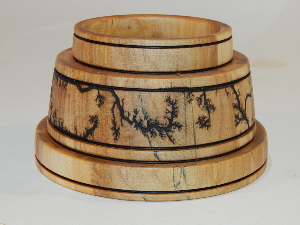 Maple Bowl, Handmade Lathe Turned Box, Artisan Crafted