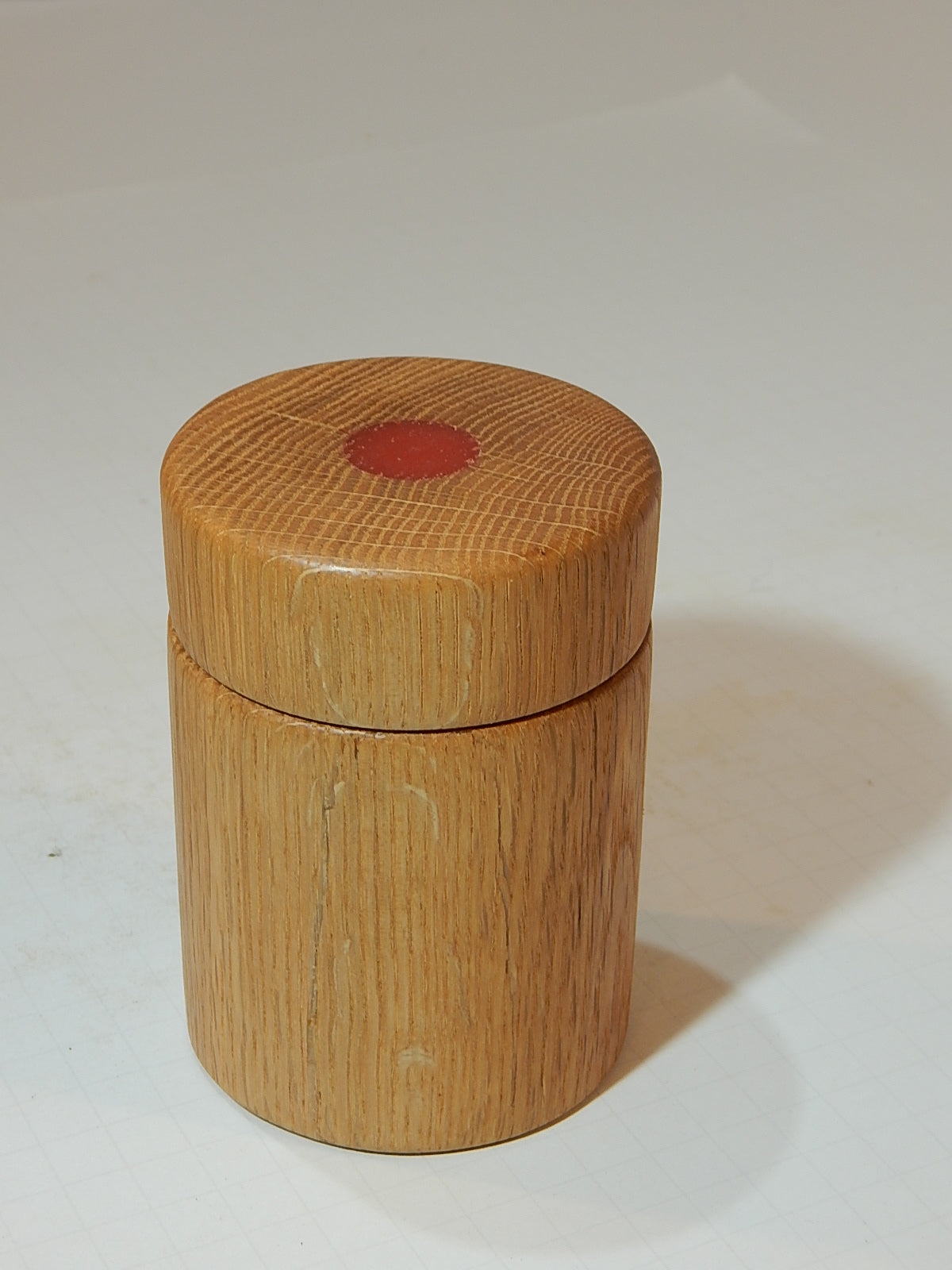 Oak Bowl with Lid, Handmade Lathe Turned Box, Artisan Crafted