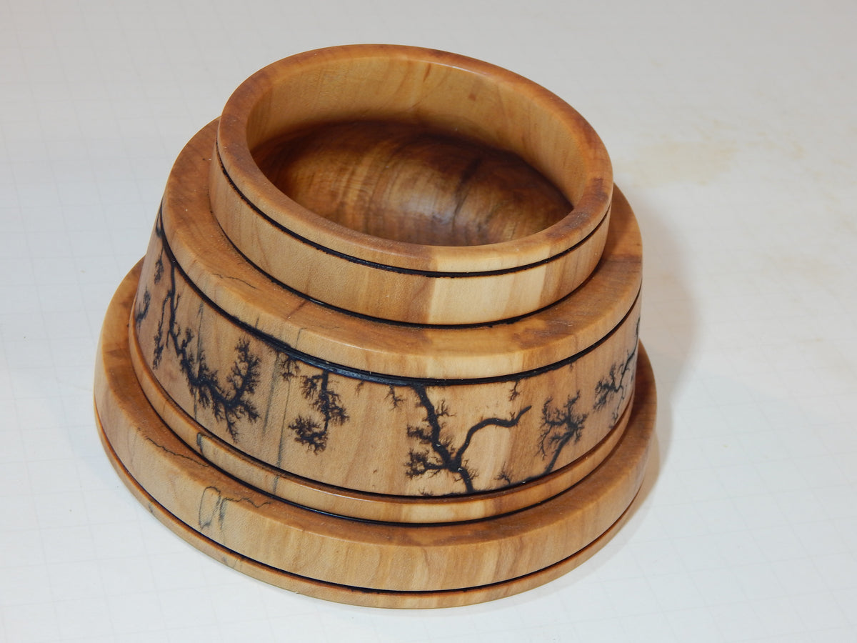 Maple Bowl, Handmade Lathe Turned Box, Artisan Crafted