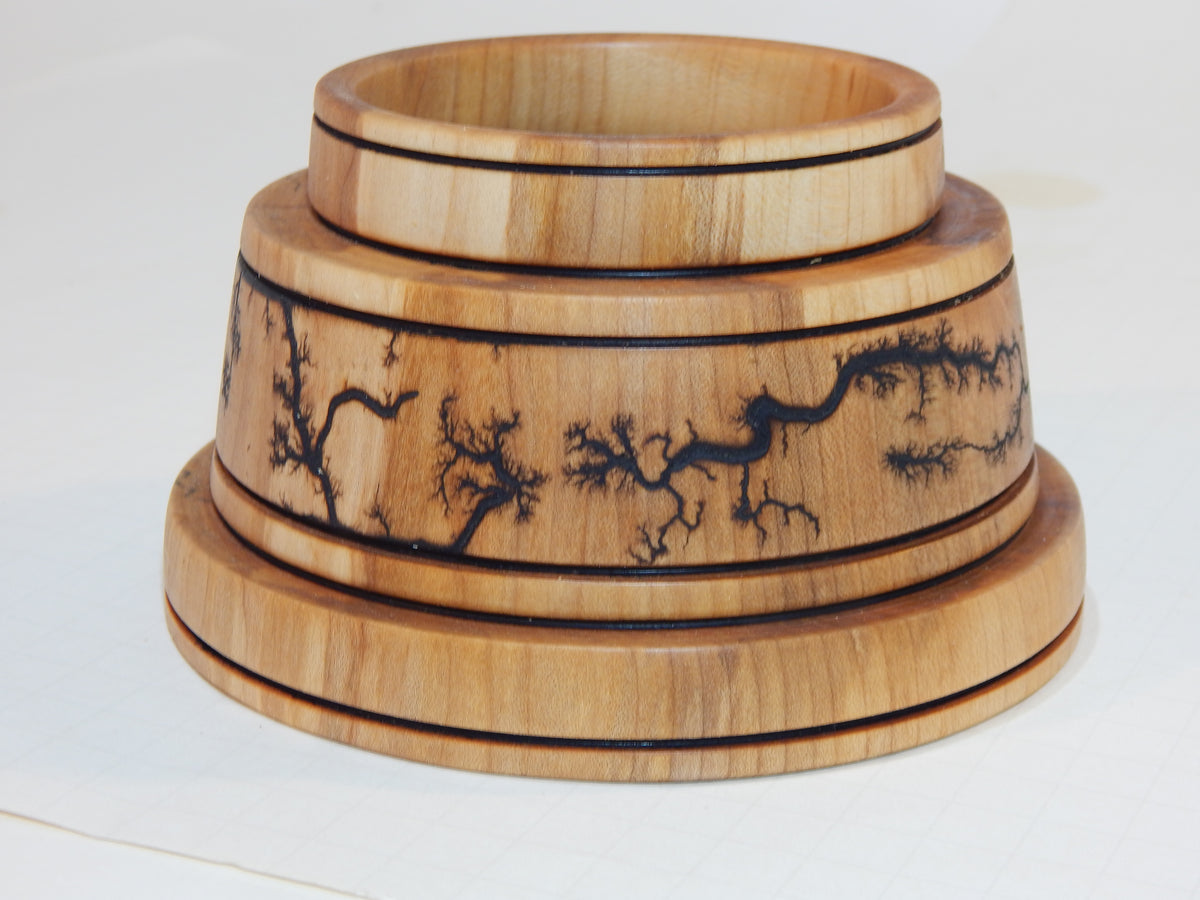 Maple Bowl, Handmade Lathe Turned Box, Artisan Crafted